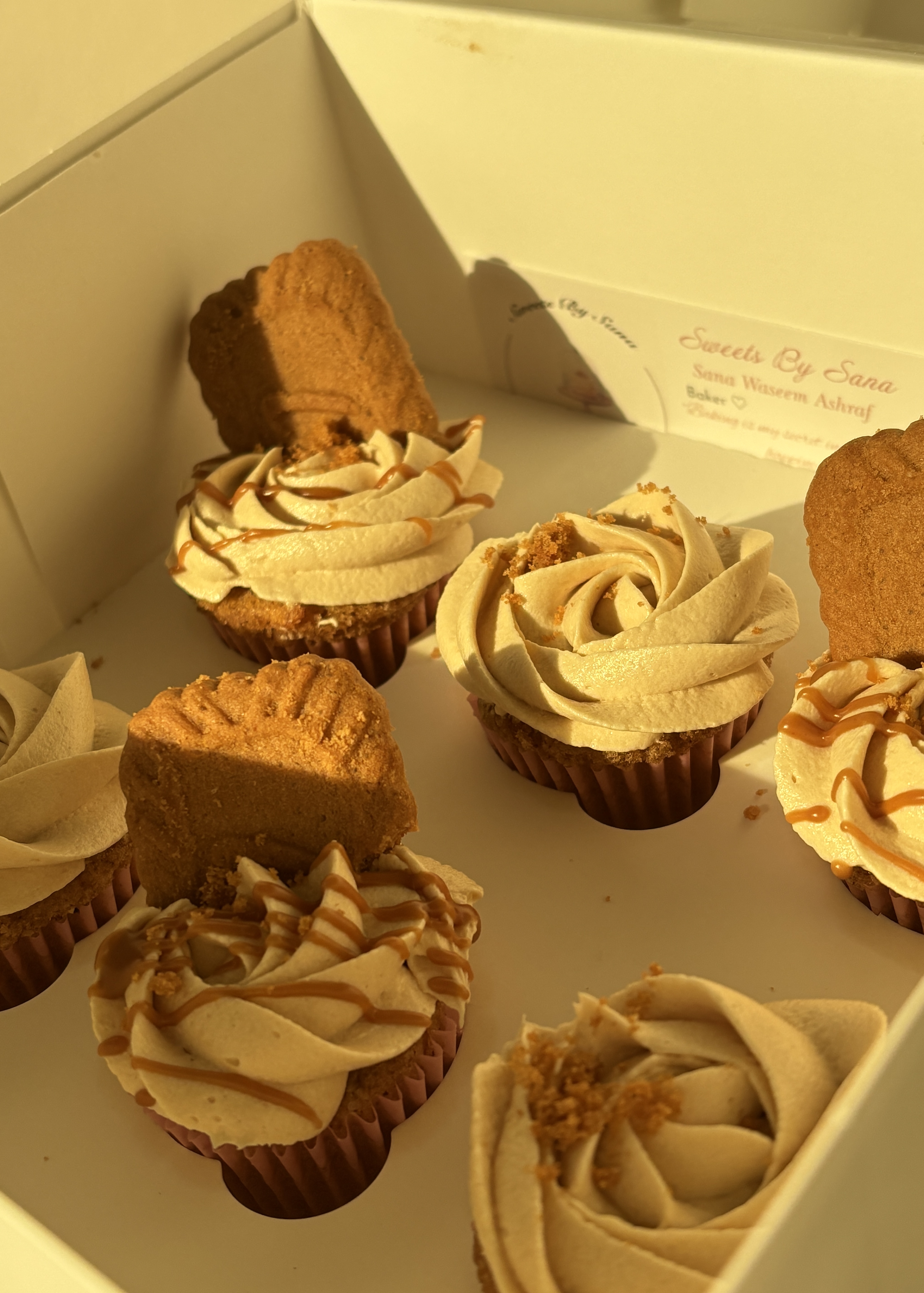 delicious Biscoff cupcakes